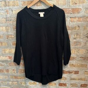 Sweet Romeo Black crew neck sweater